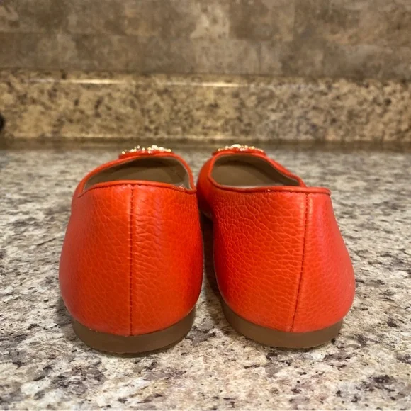 Tory Burch Claire Ballet Flats in Poppy - Picture 8 of 11